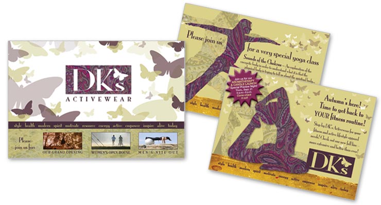 DK's Active Wear direct mail