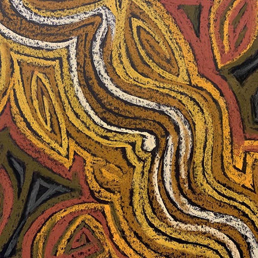 Freedom in Structure - abstract image in yellows browns and reds
