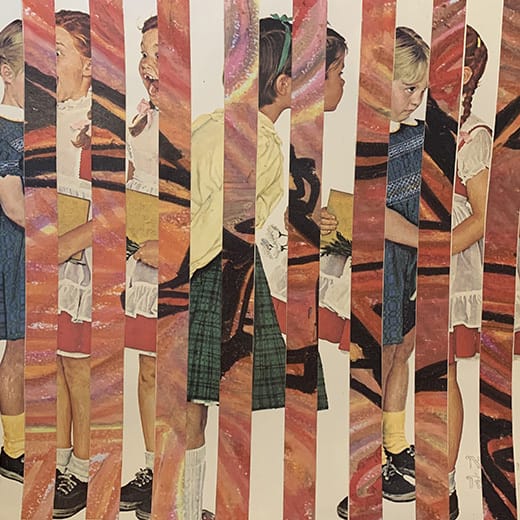 Freedom in Structure - abstract image in yellows browns and reds